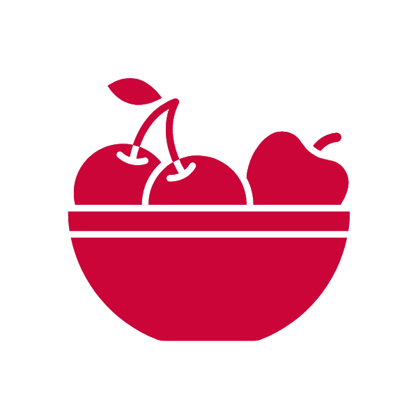 Obstkorb rot